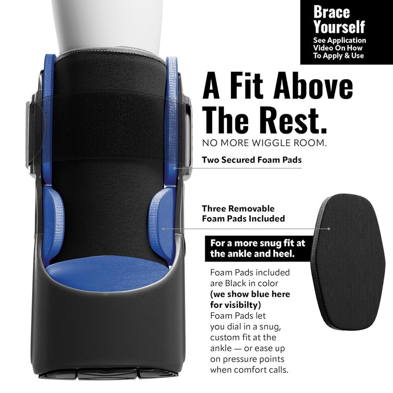 Braceapedia Rapid Recover Short Walking Boot, Fracture Boot, Medical Grade Foot Brace for Fractures, Ankle Boot & Brace, Adjustable Air Pump, Sprain & Injury Recovery, Post Op Shoe, Foot Boot for Injured Foot, Medium, Black - Image 5